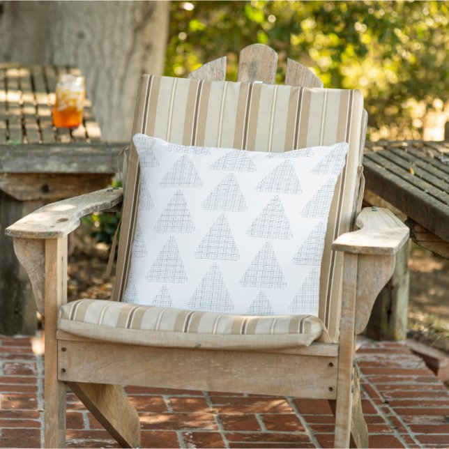 Tartan Triangles Blue Kudde (Stol)