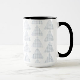 Tartan Triangles Blue Mugg