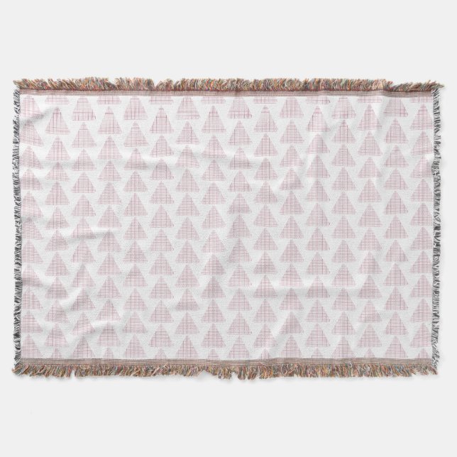 Tartan Triangles Rosa Filt (Framsidan)