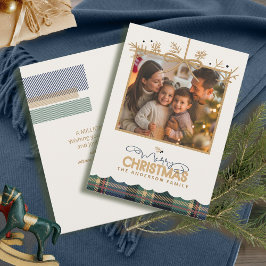 Tartan Trim jul Hanging Photo ID1141B Julkort