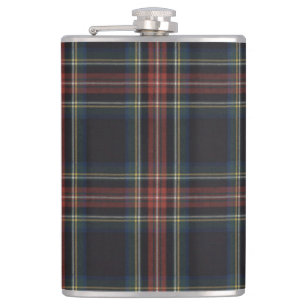Tartan Vinyl Wrapped Flask, 8 oz. Fickplunta