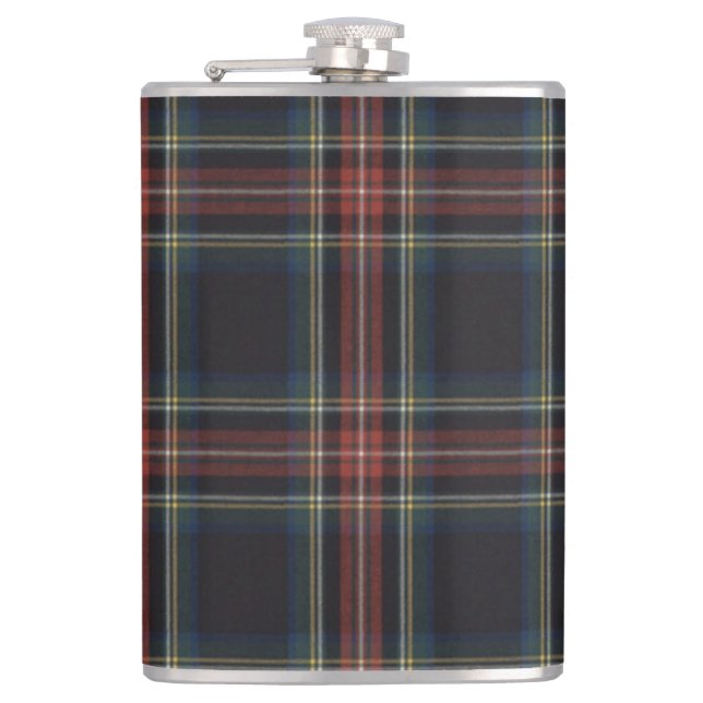 Tartan Vinyl Wrapped Flask, 8 oz. Fickplunta (Framsidan)