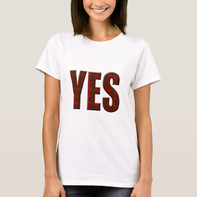 Tartan Yes Tee (Framsida)