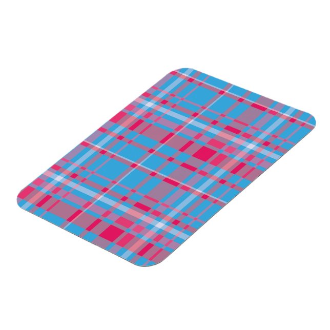 Tartanblå och röd magnet (Vänstra Sidan)