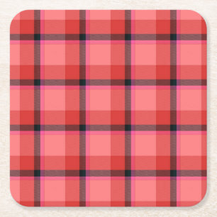 Tartandesign Underlägg Papper Kvadrat