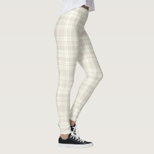 Tartanplädkräm & beigenr. 66 leggings