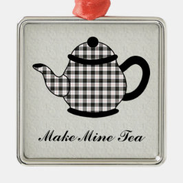 Tartanplädtekanna V3 Julgransprydnad Metall