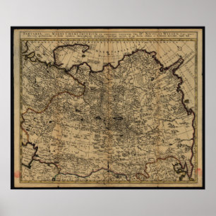 Tartaria (Ryssland) Karta Poster