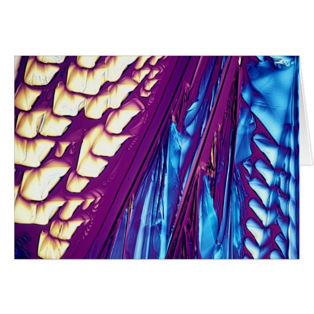 Tartaric syrliga kristaller hälsningskort (Framsidan Horizontal)