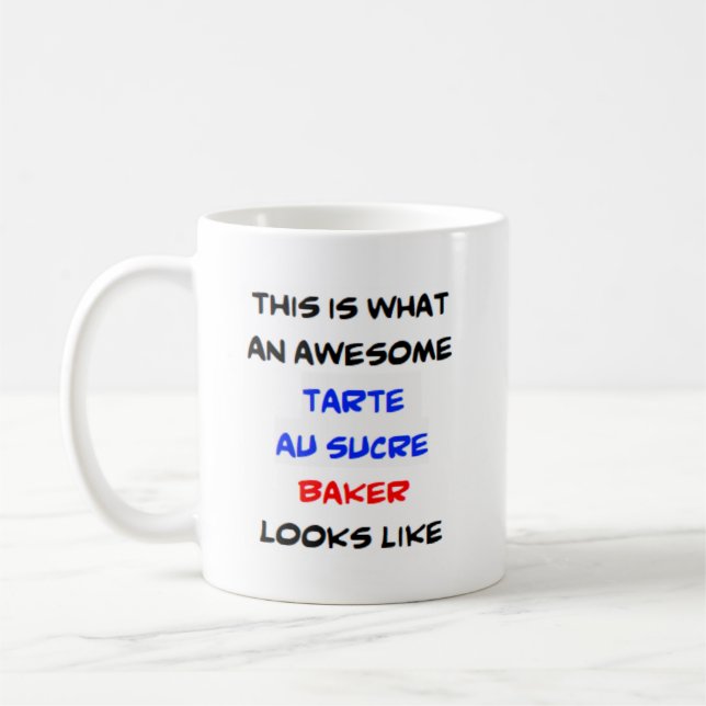 tarte au sucre baker, fantastisk kaffemugg (Vänster)