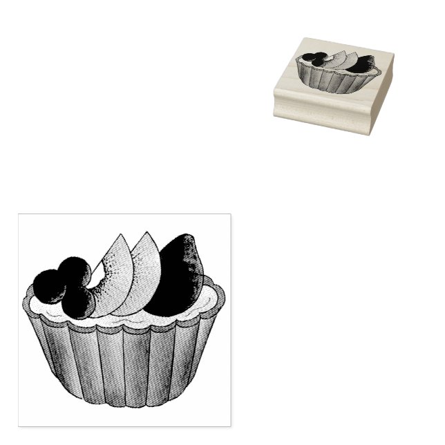 Tarte aux Fruit Tart Fransk Pastry Chef Stämpel (Stämplad)