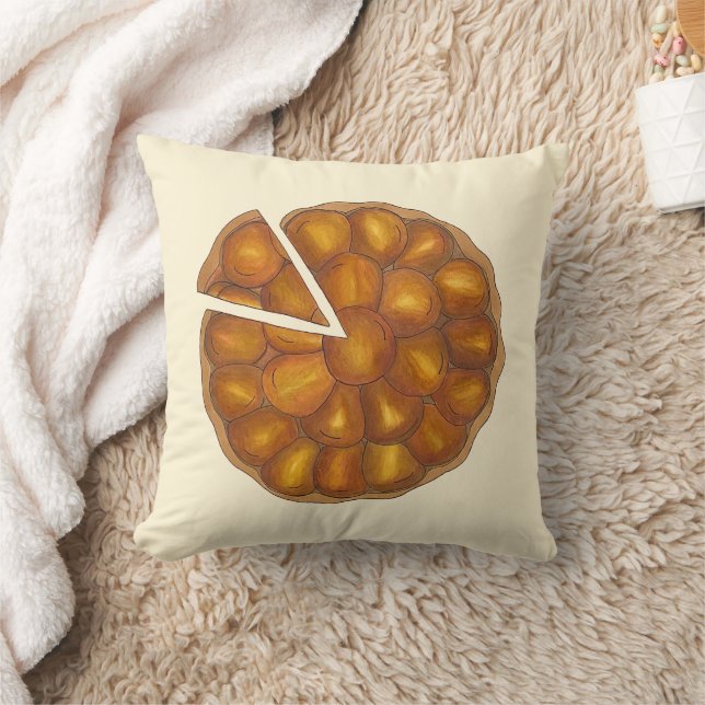 Tarte Tatin Fransk Apple Fruit Tart Paj Pastry Kudde (Filt)