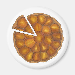 Tarte Tatin Fransk Apple Fruit Tart Paj Pastry Magnet