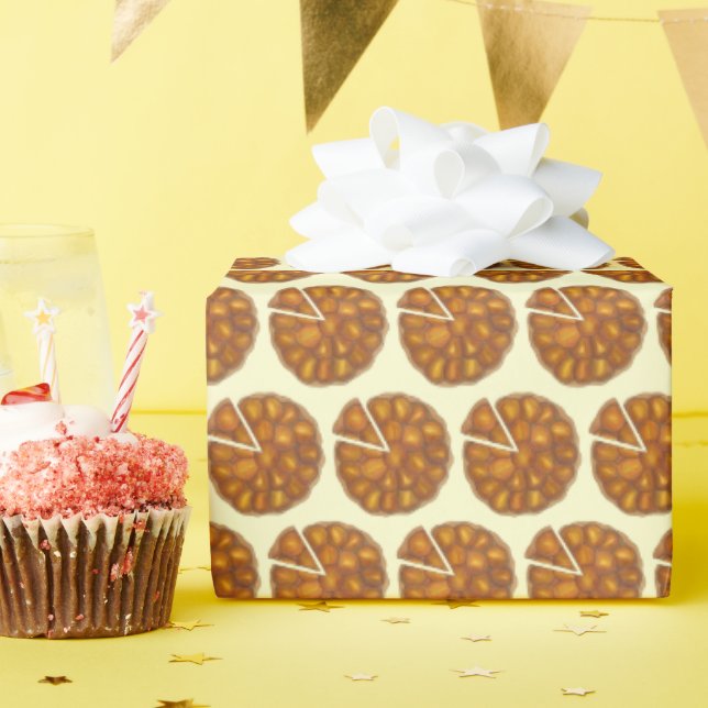 Tarte Tatin Fransk Apple Fruit Tart Paj Pastry Presentpapper (Födelsedagsfest)