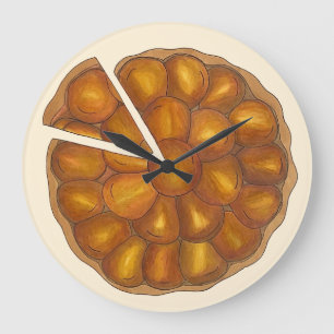 Tarte Tatin Fransk Apple Fruit Tart Paj Pastry Stor Klocka