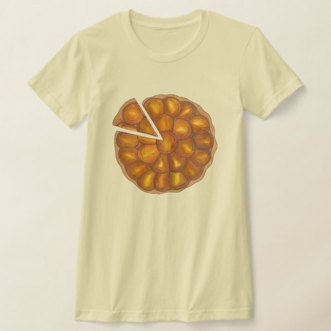 Tarte Tatin Fransk Apple Fruit Tart Paj Pastry T Shirt (Laydown)