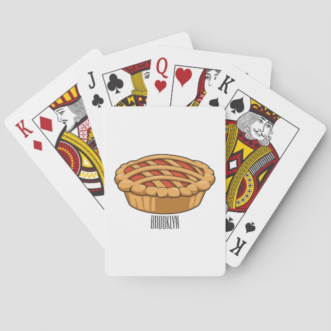 Tårteckenad illustration  casinokort (Baksidan)