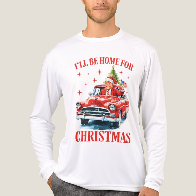 Tårtomten, jag kommer hem till jul t shirt (Framsida)