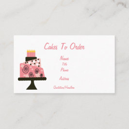 Tårtor som beställer visitkorten visitkort