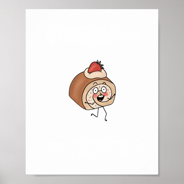 Tårttematiserad, tårtdesign poster (Framsidan)