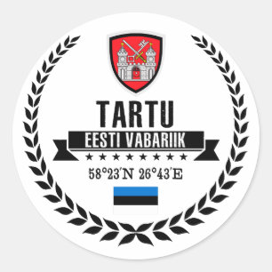 Tartu Runt Klistermärke