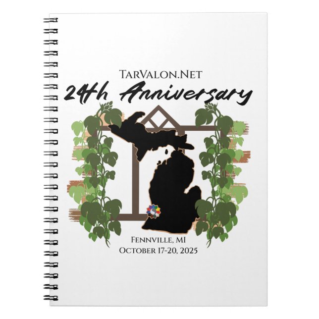TarValon.Net 24-årsjubileums anteckningsbok (Framsidan)