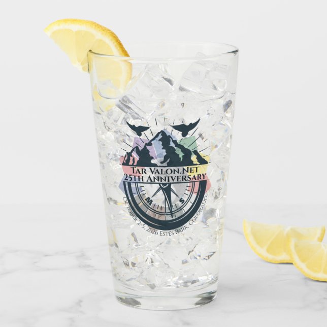 TarValon.Net 25-årsjubileumsglas Glaskopp (Framsida Ice)