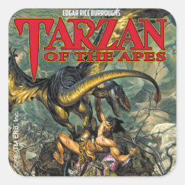 Tarzan för Apes™ 3-tumssymbol (uppsättning med 6) Fyrkantigt Klistermärke