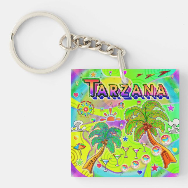 Tarzana Mind Focus Keychain (Framsidan)