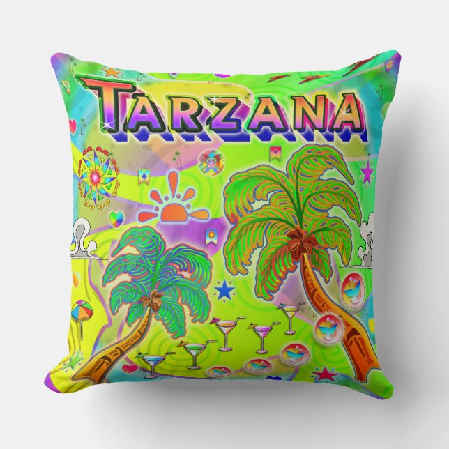 Tarzana Mind Focus Pillow Kudde (Framsida)