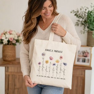 Tas för mamma i blomning tygkasse