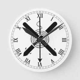 TAS gren badge Rund Klocka