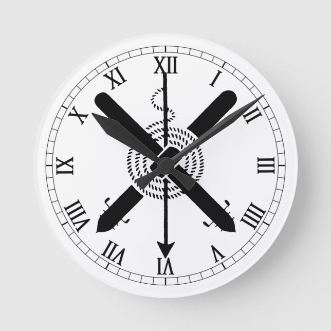 TAS gren badge Rund Klocka (Framsida)