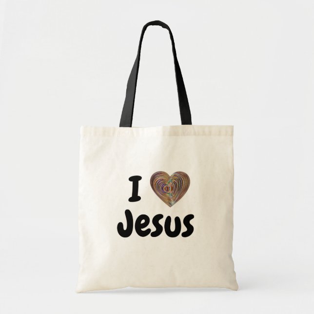 Tas "I love Jesus". Tygkasse (Framsidan)