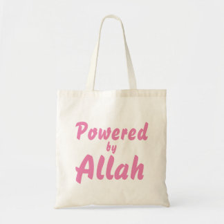 Tas "Powered by Allah". Tygkasse