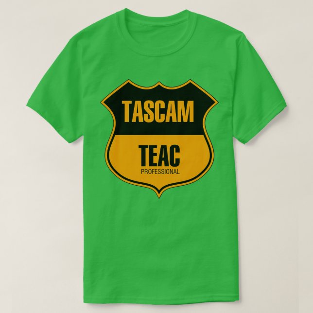 Tascam Teac-Professionell T Shirt (Design framsida)