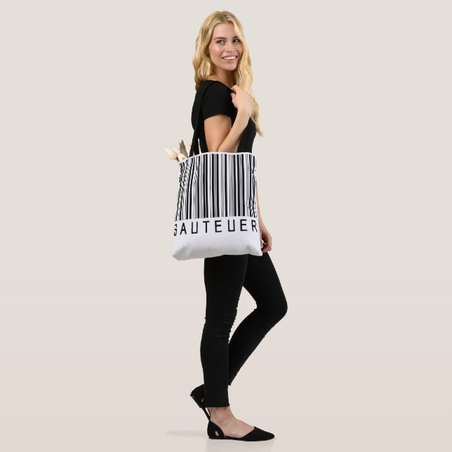 Tasche "SAUTEUER" Barcode Schwarz Tygkasse (På modell)