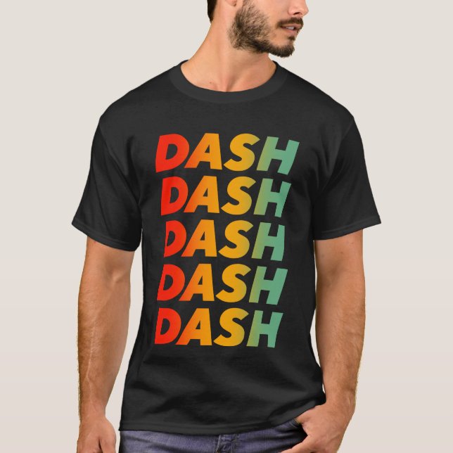 Tash Crypto Rainbow Text Design T Shirt (Framsida)