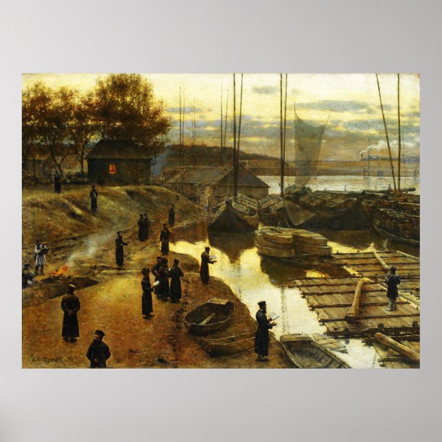 Tashlikh - Painting by Alexander Gierymski - 1884 Poster (Framsidan)