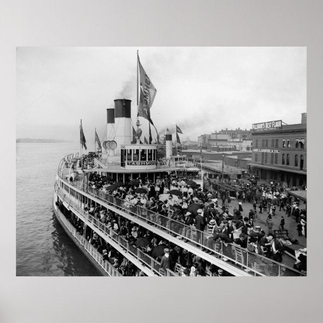 Tashmoo i Detroit, 1900 Poster (Framsidan)