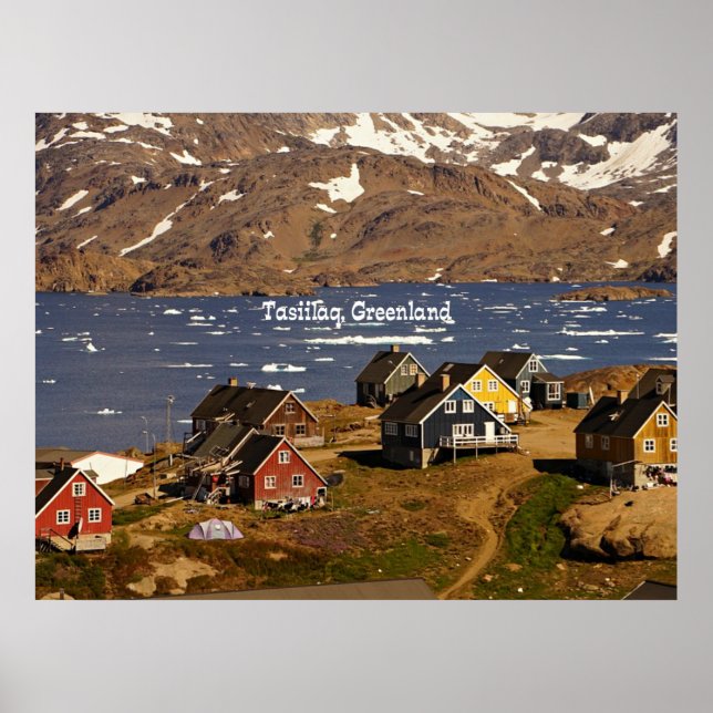 Tasiilaq, Grönland Poster (Framsidan)