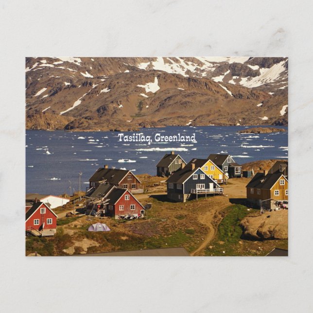 Tasiilaq, Grönland Vykort (Framsida)