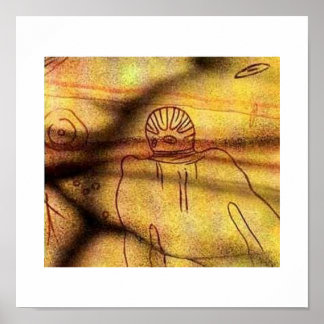 tasilli, nordlig afrika grottan teckning c.6000 bc poster