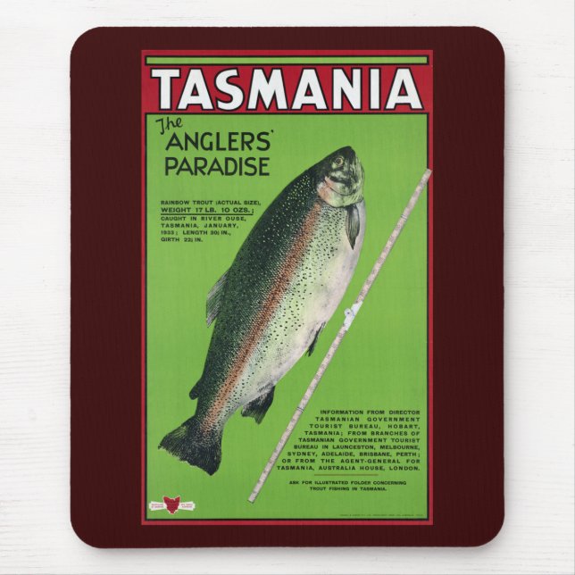 Tasmania ~ Anglers paradise Musmatta (Framsidan)