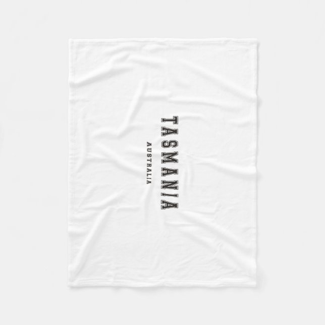 Tasmania Australien Fleecefilt (Framsidan)