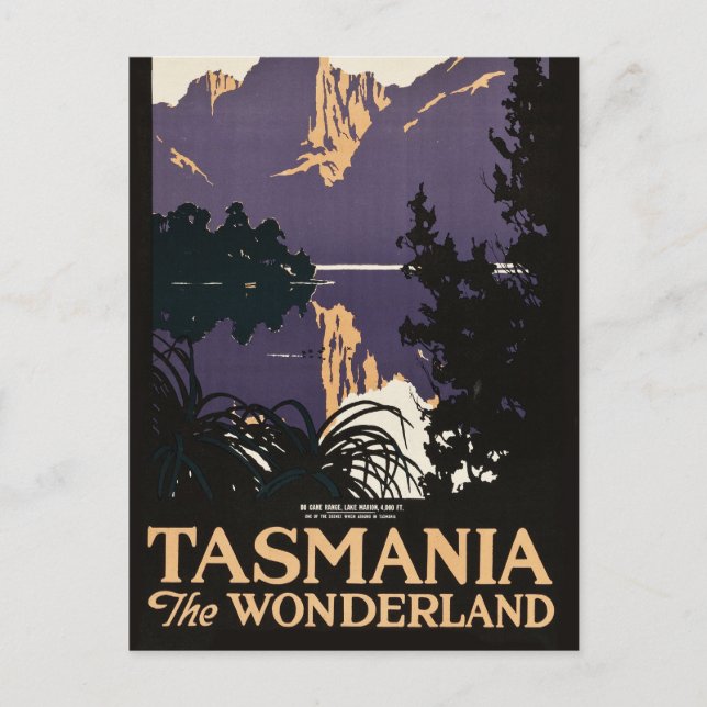 Tasmania, Australien,  Vykort (Framsida)
