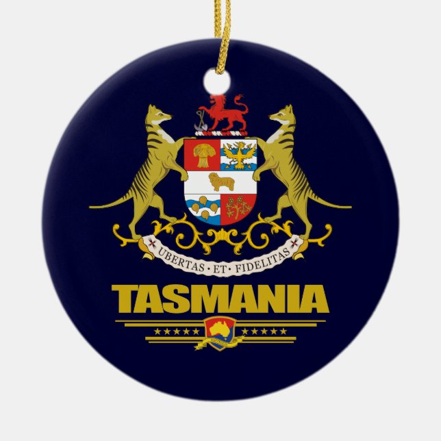 Tasmania COA Julgransprydnad Keramik (Framsidan)