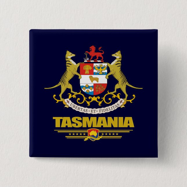 Tasmania COA Knapp (Framsida)