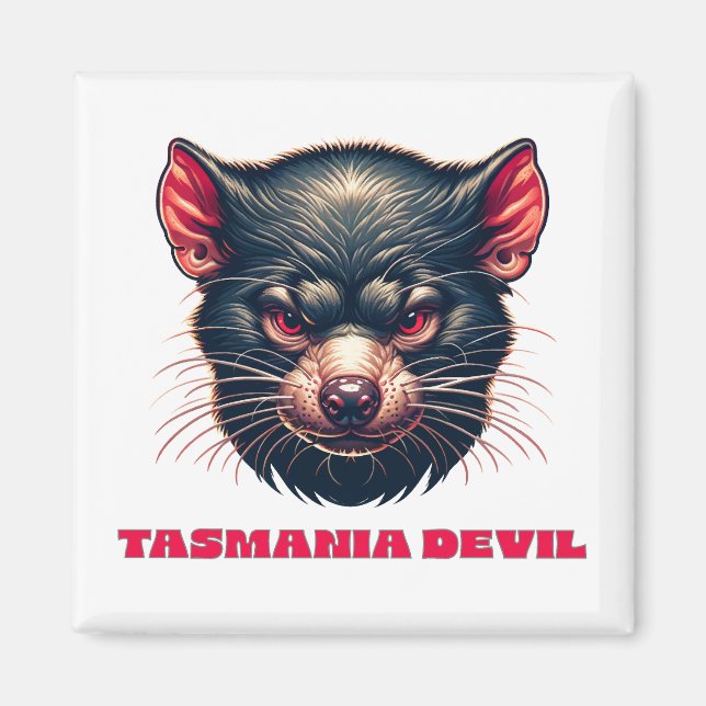 Tasmania Djävulen Australien Magnet (Framsidan)