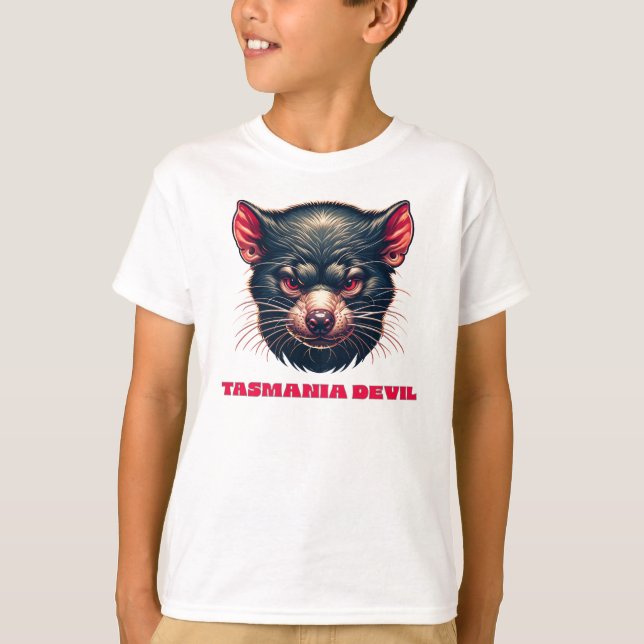Tasmania Djävulen Australien T Shirt (Framsida)